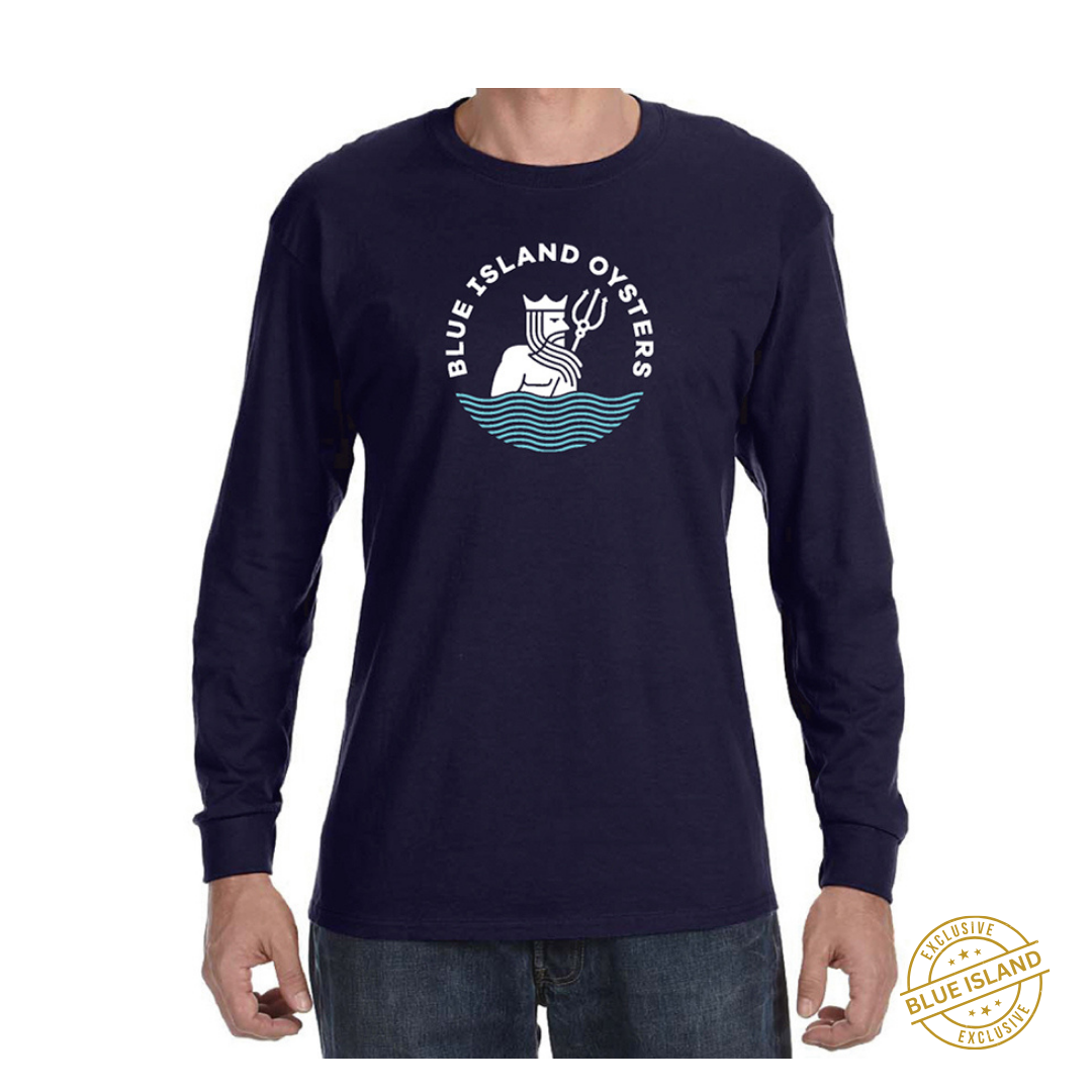 Blue Island Oysters Long Sleeve Shirt