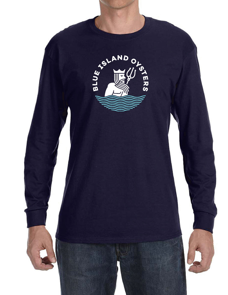 Blue Island Oysters Long Sleeve Shirt
